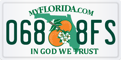 FL license plate 0688FS