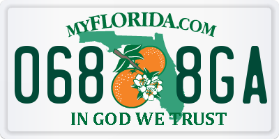FL license plate 0688GA