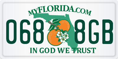 FL license plate 0688GB