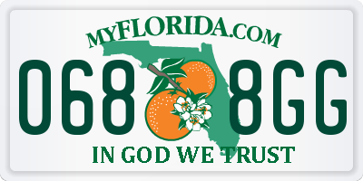 FL license plate 0688GG