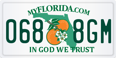 FL license plate 0688GM