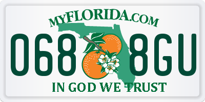 FL license plate 0688GU