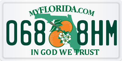 FL license plate 0688HM