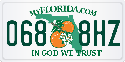 FL license plate 0688HZ