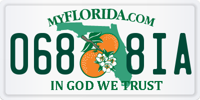 FL license plate 0688IA