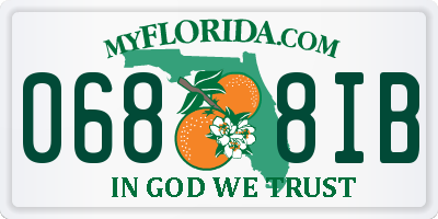 FL license plate 0688IB