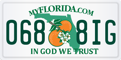 FL license plate 0688IG