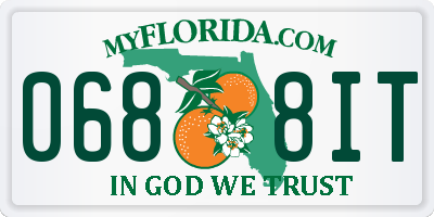 FL license plate 0688IT
