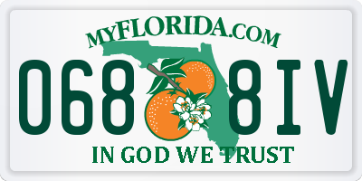 FL license plate 0688IV