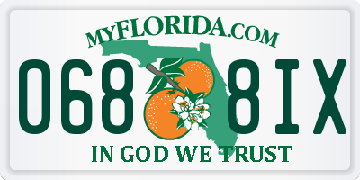 FL license plate 0688IX