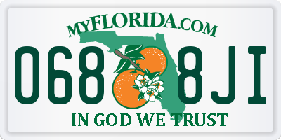 FL license plate 0688JI