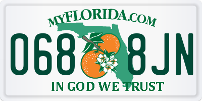FL license plate 0688JN