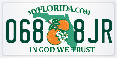 FL license plate 0688JR