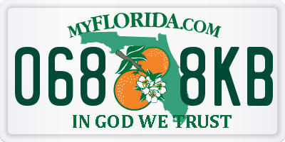 FL license plate 0688KB