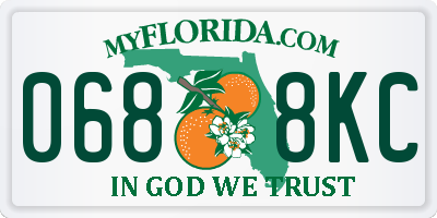 FL license plate 0688KC