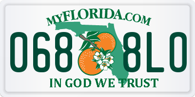 FL license plate 0688LO