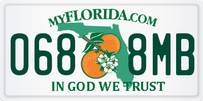 FL license plate 0688MB