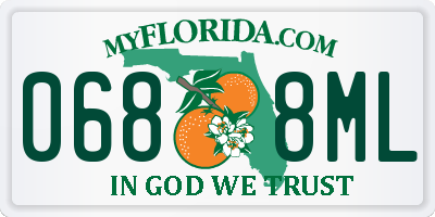 FL license plate 0688ML