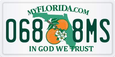 FL license plate 0688MS