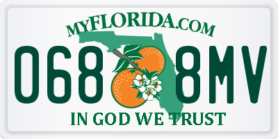 FL license plate 0688MV