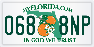 FL license plate 0688NP
