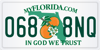 FL license plate 0688NQ