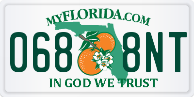 FL license plate 0688NT