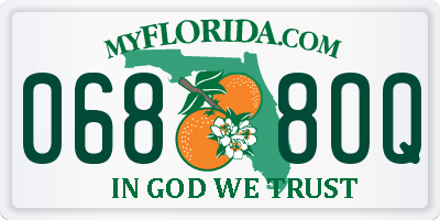 FL license plate 0688OQ