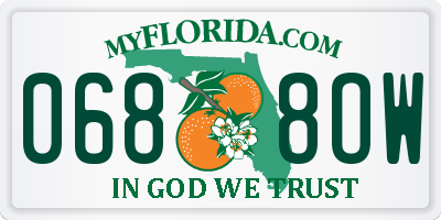 FL license plate 0688OW