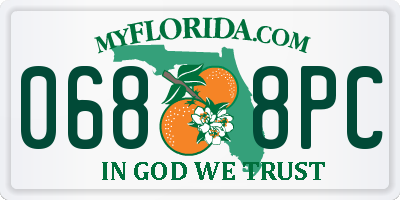 FL license plate 0688PC