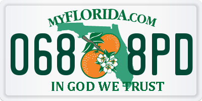 FL license plate 0688PD