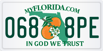 FL license plate 0688PE
