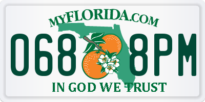FL license plate 0688PM