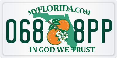 FL license plate 0688PP