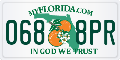 FL license plate 0688PR