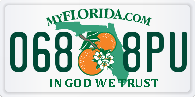 FL license plate 0688PU