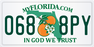 FL license plate 0688PY
