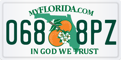 FL license plate 0688PZ