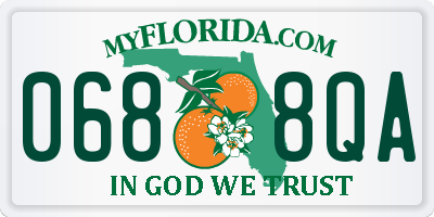 FL license plate 0688QA