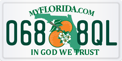 FL license plate 0688QL