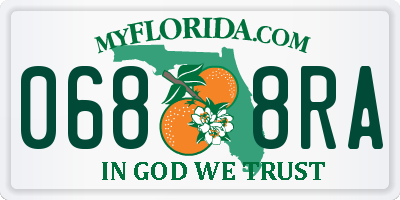 FL license plate 0688RA