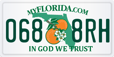FL license plate 0688RH