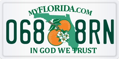 FL license plate 0688RN
