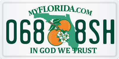 FL license plate 0688SH