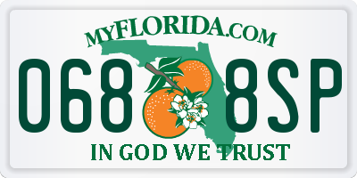 FL license plate 0688SP