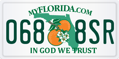 FL license plate 0688SR