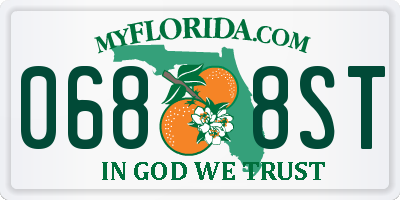 FL license plate 0688ST