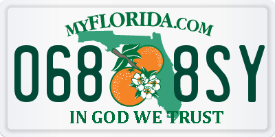 FL license plate 0688SY