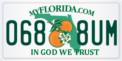 FL license plate 0688UM