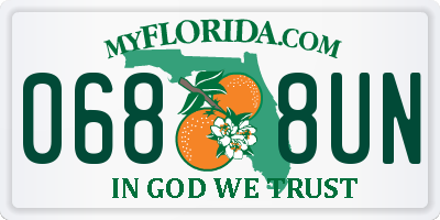 FL license plate 0688UN
